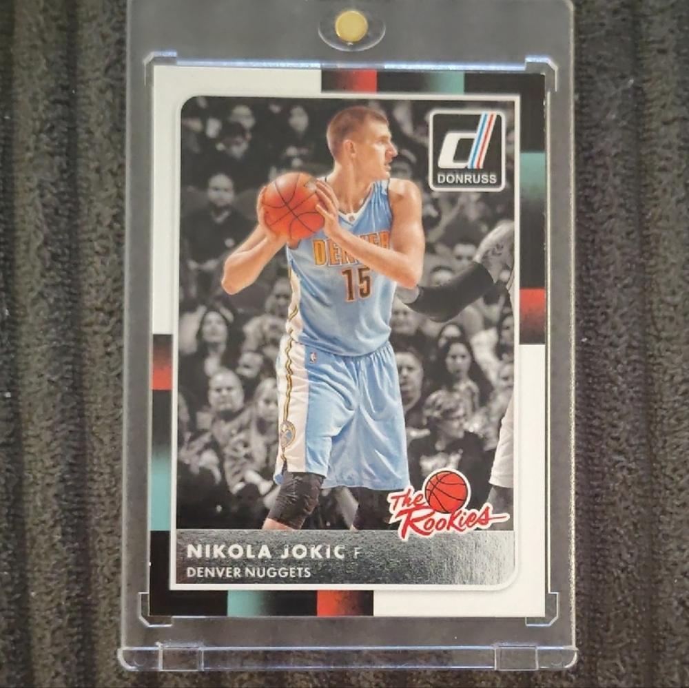 Nikola Jokic 2015-16 Panini Donruss The Rookies NBA Nuggets Basketball RC #43